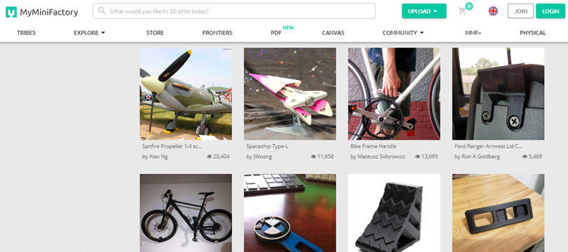 Sitios web y plataformas para descargar modelos 3D gratuitos y de pago.