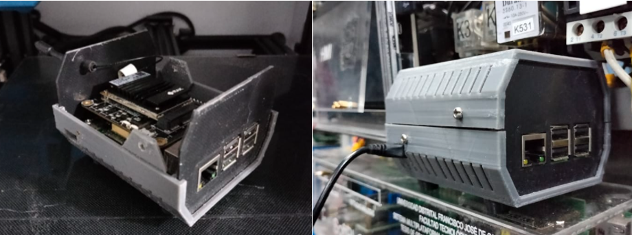 Un prototipo físico impreso en 3D, mostrando la velocidad del prototipado rápido.