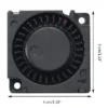 Ventilador de refrigeración axial de 24V y 30x30x10mm, comúnmente usado en hotends o para refrigerar componentes electrónicos de impresoras 3D.