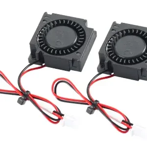 Ventilador de refrigeración axial de 24V y 30x30x10mm, comúnmente usado en hotends o para refrigerar componentes electrónicos de impresoras 3D.
