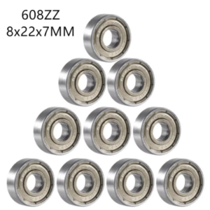 Rodamiento rígido 608ZZ ABEC-7 8x22x7 mm – Pack 10 unidades para impresora 3D
